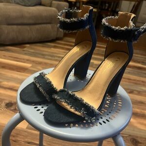 Stylish Blue Olivia Denim Heels